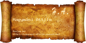 Hagymási Attila névjegykártya