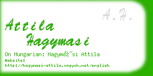 attila hagymasi business card